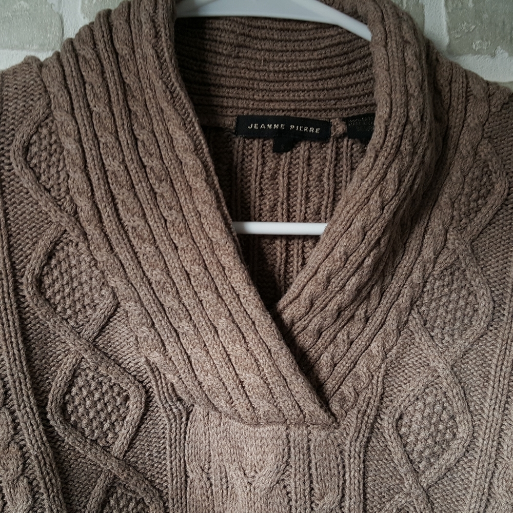 Cable knit sweater
